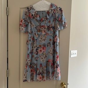 Floral ruffle dress